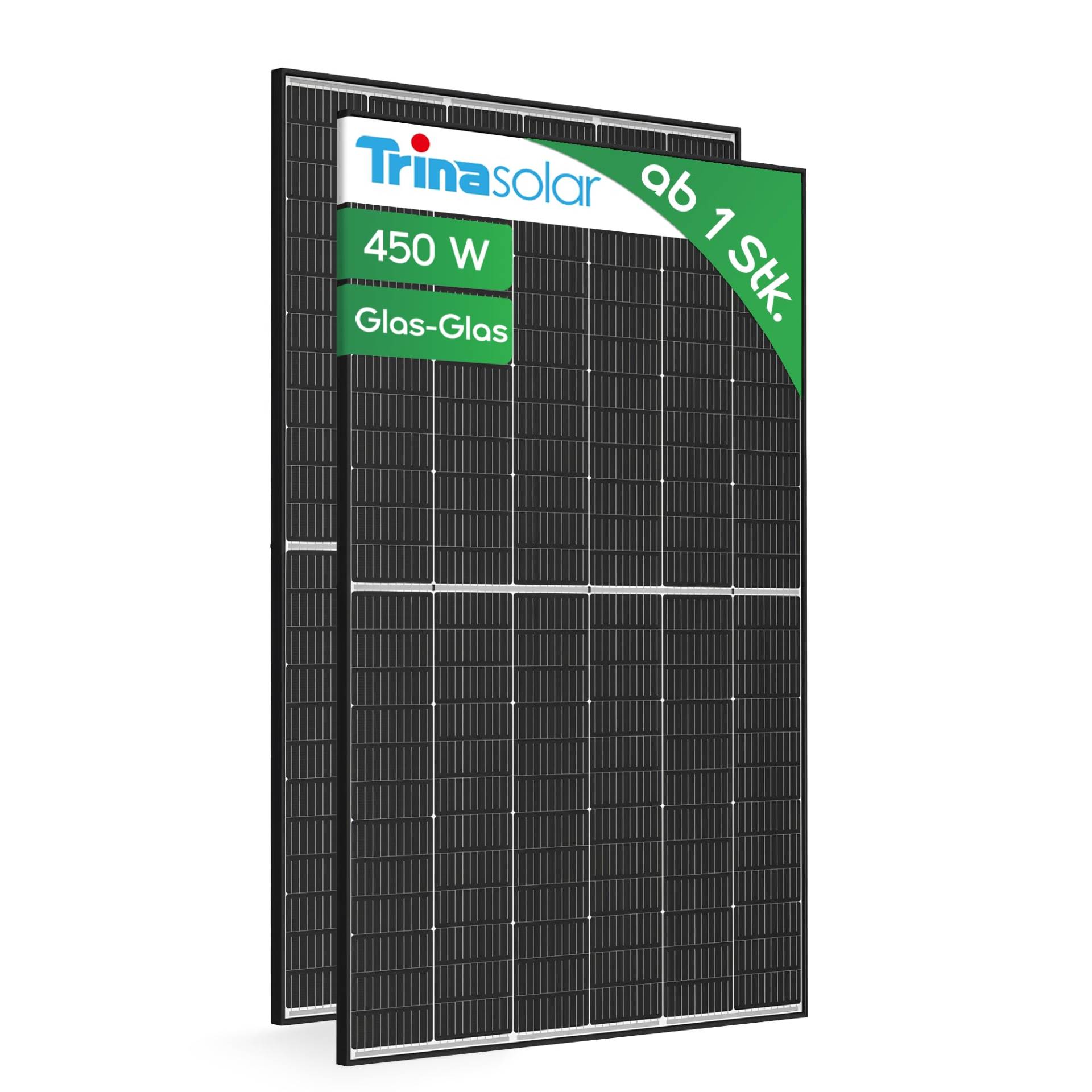 Solarmodul mit Halterung 450W Trina Vertex S+ Black Frame TSM-450-NEG9R.28 (ohne Halterung) von HANTECH