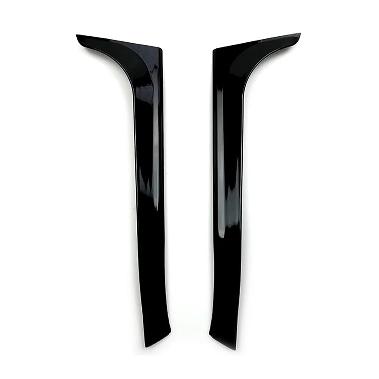 HANZOU 2 STÜCKE Auto Heckscheibe Spoiler Seitenflügel Passend for VW Fit for Golf 6 Golf MK6 2009-2013 Außenzubehör Helle Schwarze ABS Abdeckungsverkleidung Splitterverkleidung für den hinteren Seiten von HANZOU