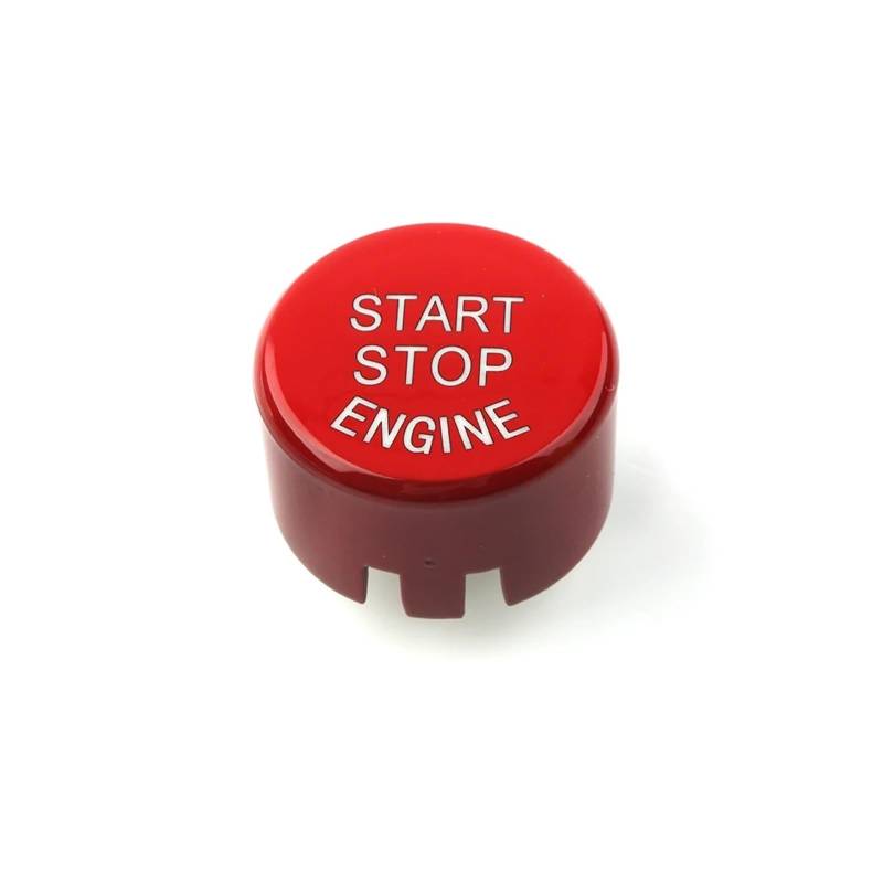 HANZOU Auto-Motor-Start-Stopp-Knopf-Schalter-Abdeckungsverkleidung, passend for, 5er G30 G-Klasse, blau, rot, schwarz, ABS-Kunststoff Zündknopf-Styling(Red) von HANZOU