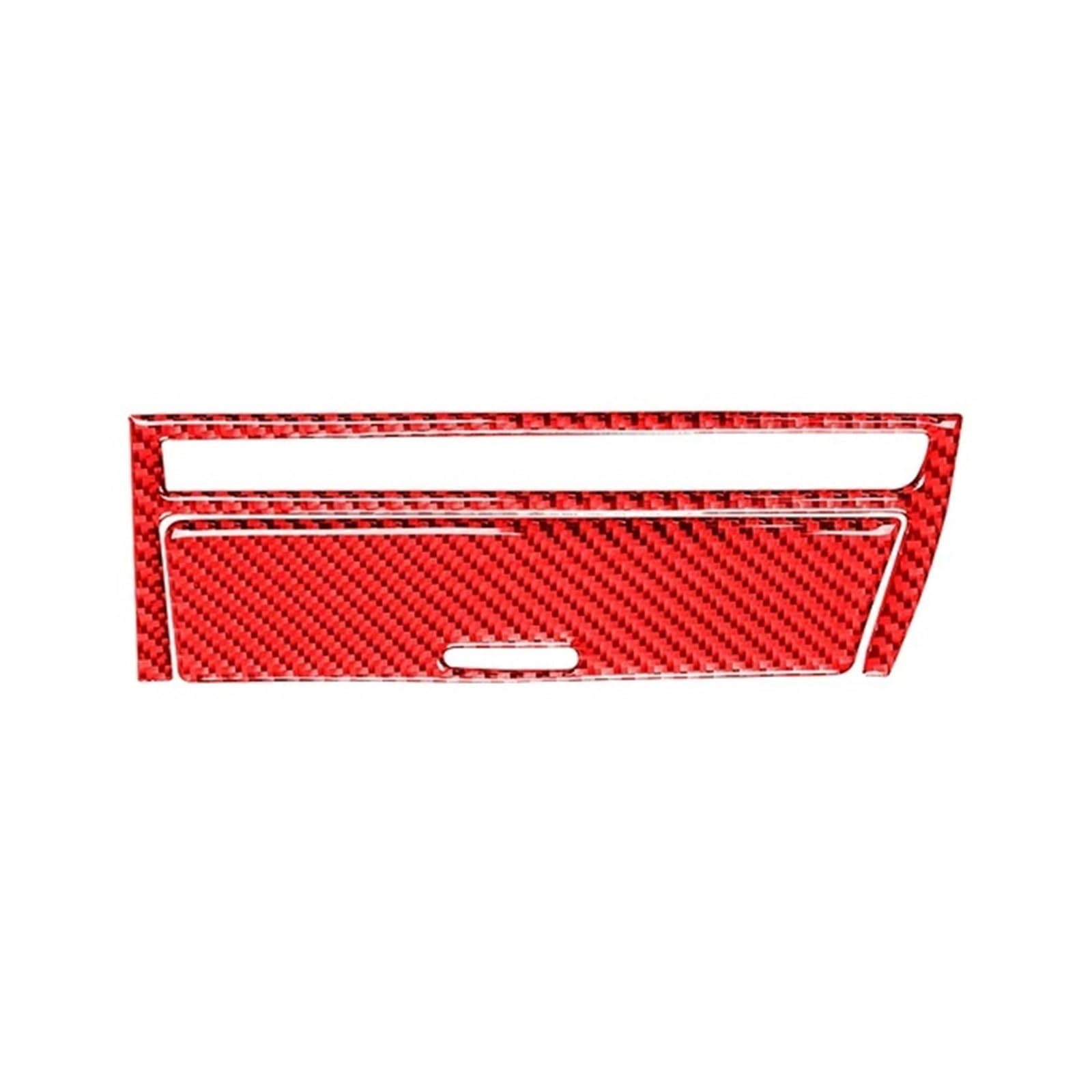 HANZOU Auto-Schaltlicht-Panel-Zierabdeckungsaufkleber, passend for BMW, 3er E46 1999–2004, Zubehör, Kohlefaser-Innengetriebe Aufkleber für die Mittelkonsole des Autos(Red(RHD)) von HANZOU