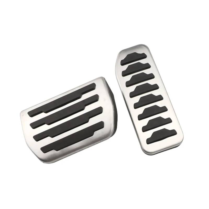 HANZOU Fußstützen-Pedalpolster-Abdeckung, passend for Land, Rover Freelander 2007–2015, Auto-Styling, Auto-Pedale, Bremspedal bremspedal(2Pcs AT Without Rest) von HANZOU