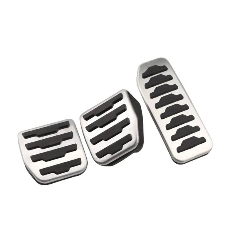 HANZOU Fußstützen-Pedalpolster-Abdeckung, passend for Land, Rover Freelander 2007–2015, Auto-Styling, Auto-Pedale, Bremspedal bremspedal(3Pcs MT Without Rest) von HANZOU