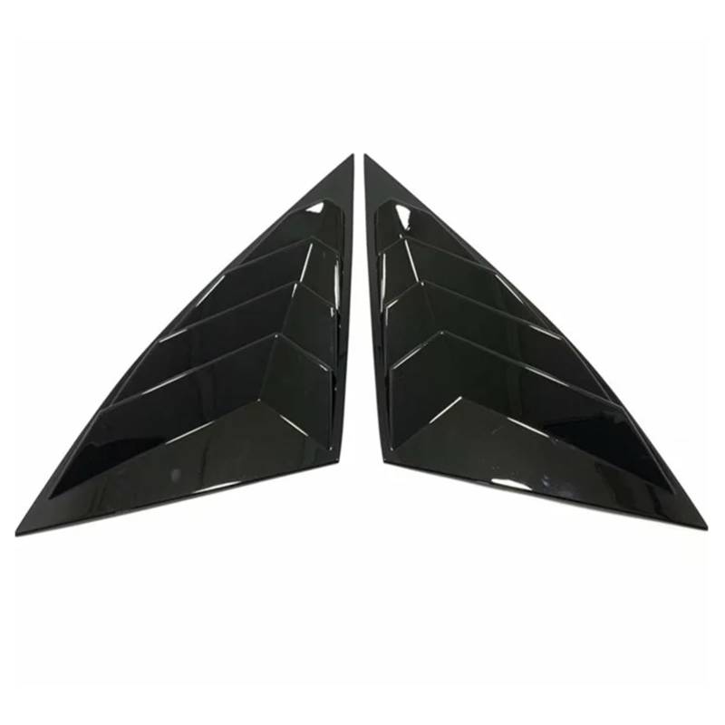 HANZOU Heckscheiben-Entlüftungsklappen-Abdeckungsblende, passend for Hyundai, Tucson NX4 2021–2023, Autozubehör, Schwarz Lüftungsschlitze der hinteren Seitenfenster(Gloss black) von HANZOU