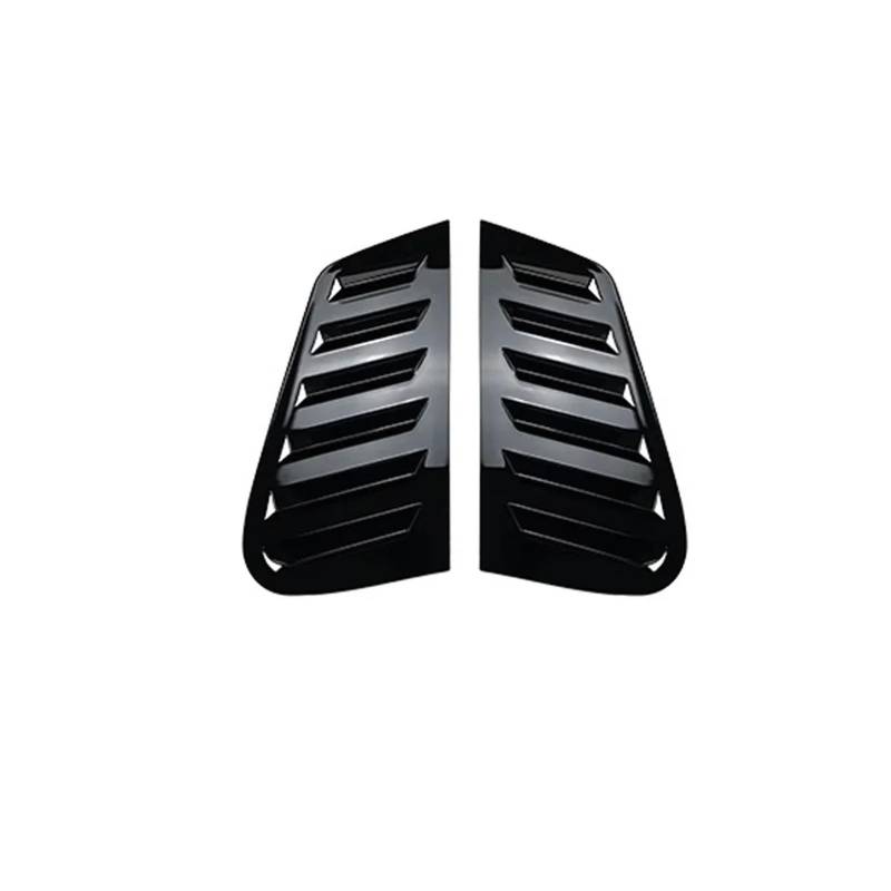 HANZOU Spoiler-Abdeckung for Fensterlamellen, passend for VW Polo 9N, 2001-2009, schwarz glänzend, dreieckiger Sonnenschutz for die hintere Seitenscheibe Lüftungsschlitze der hinteren Seitenfenster(Gl von HANZOU