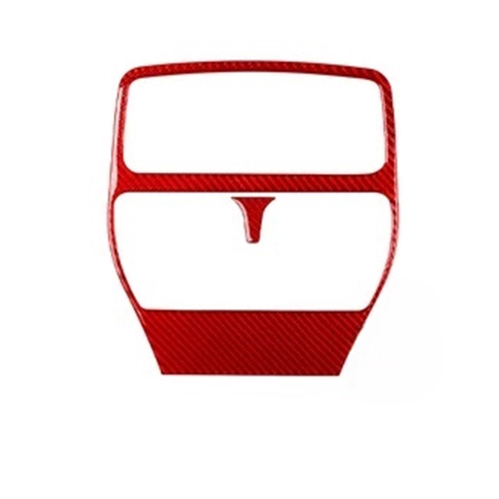 HANZOU Wasserbecherhalter-Zieraufkleber, passend for Dodge, Dakota 2001–2004, Kohlefaser-Zentralsteuerungsabdeckung, Auto-Innenzubehör, dekorativ Autokonsole Cup Halter Rahmen Abdeckung Abdeckung(3 Re von HANZOU