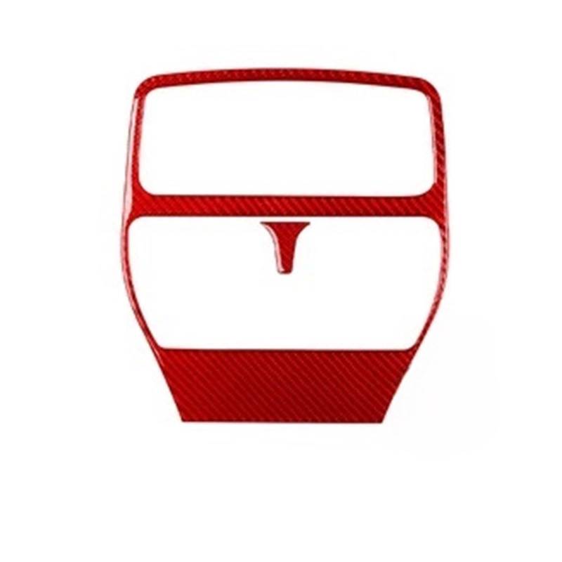 HANZOU Wasserbecherhalter-Zieraufkleber, passend for Dodge, Dakota 2001–2004, Kohlefaser-Zentralsteuerungsabdeckung, Auto-Innenzubehör, dekorativ Autokonsole Cup Halter Rahmen Abdeckung Abdeckung(3 Re von HANZOU