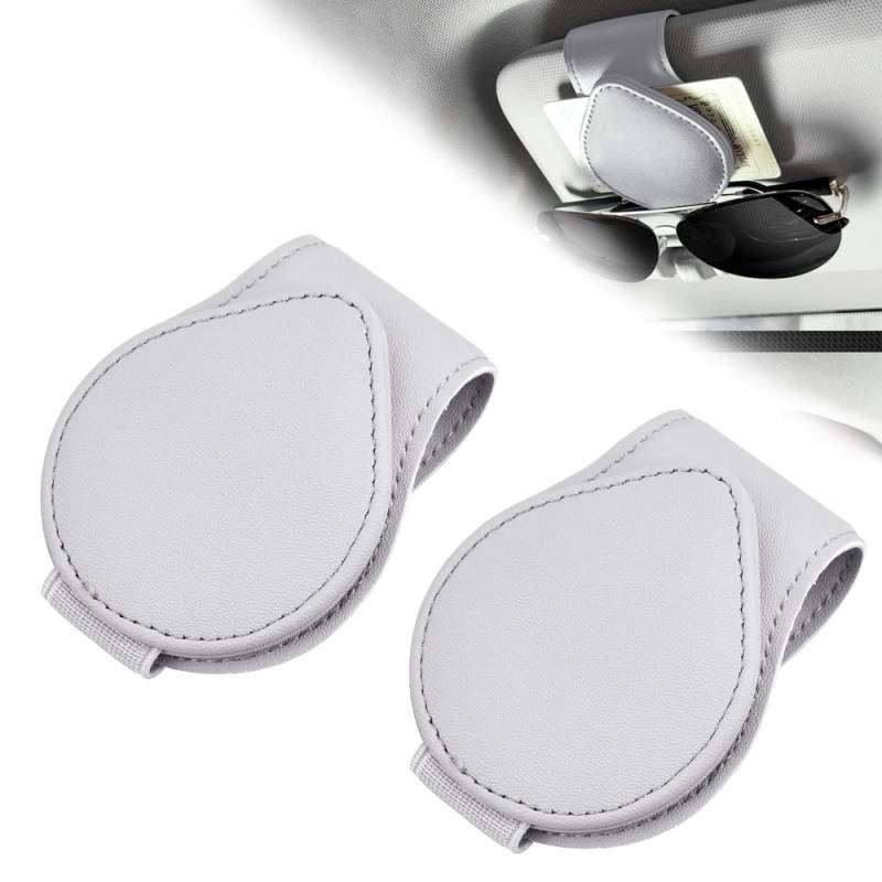 HAOMEEDUO 2 Stk Brillenhalter für Auto Sonnenbrillenhalter Auto Brillenhalterung Sonnenblende Magnetische Brillenaufbewahrung Sonnenbrillenhalterung Auto Brillenhalter Clip Brillenablage für Brillen von HAOMEEDUO