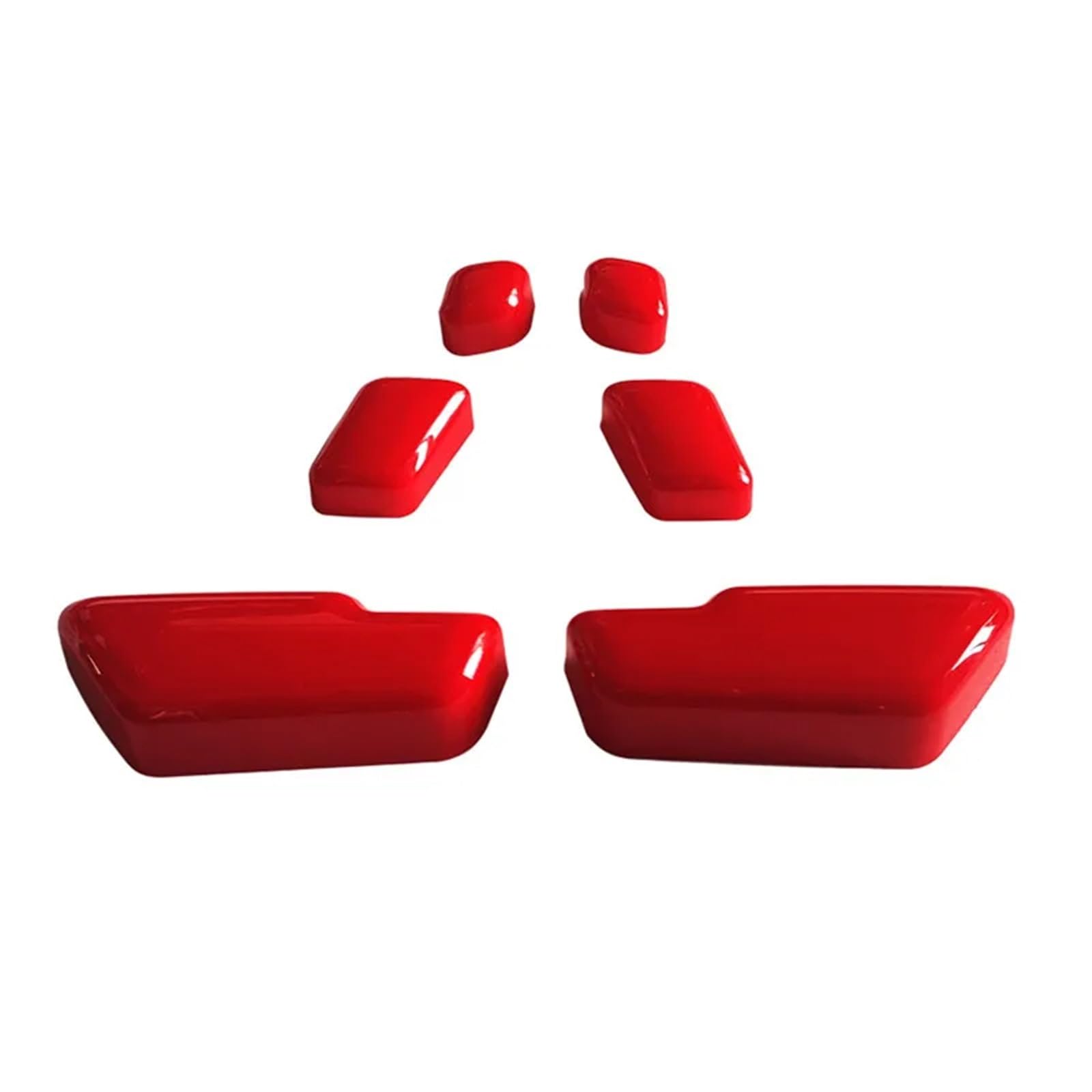 Auto Innenzubehör Für Benz CE-Klasse W204 W212 GLE W166 ML GL GLS-Klasse Autositz-Einstellknopf-Abdeckungsaufkleber Auto Zierleiste(Red) von HAOTE