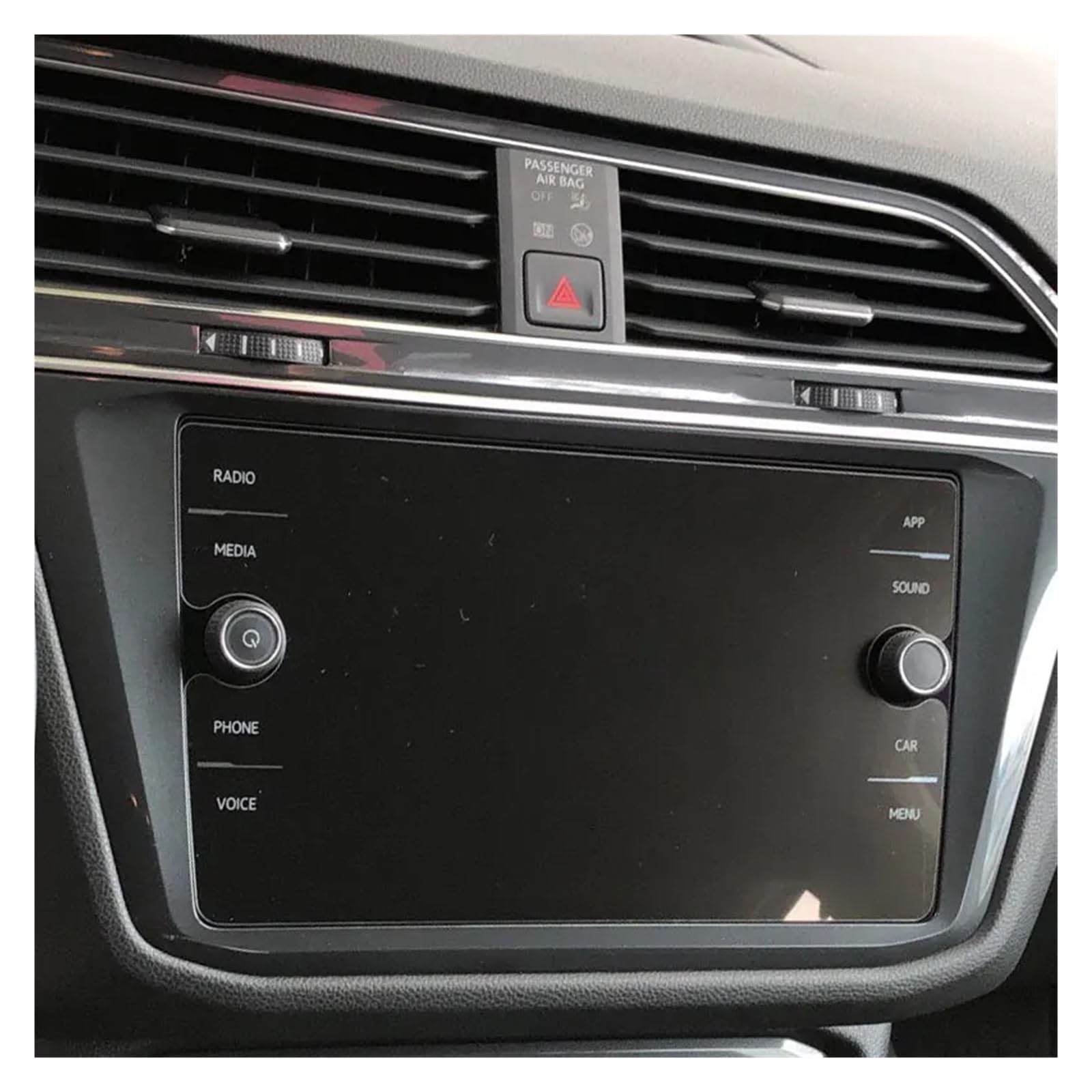 Auto Innenzubehör Für Tiguan 2021 2022 Dashboard Auto Navigation Gehärtetes Glas LCD Screen Schutz Film Aufkleber Schutz Auto Zierleiste(GPS) von HAOTE