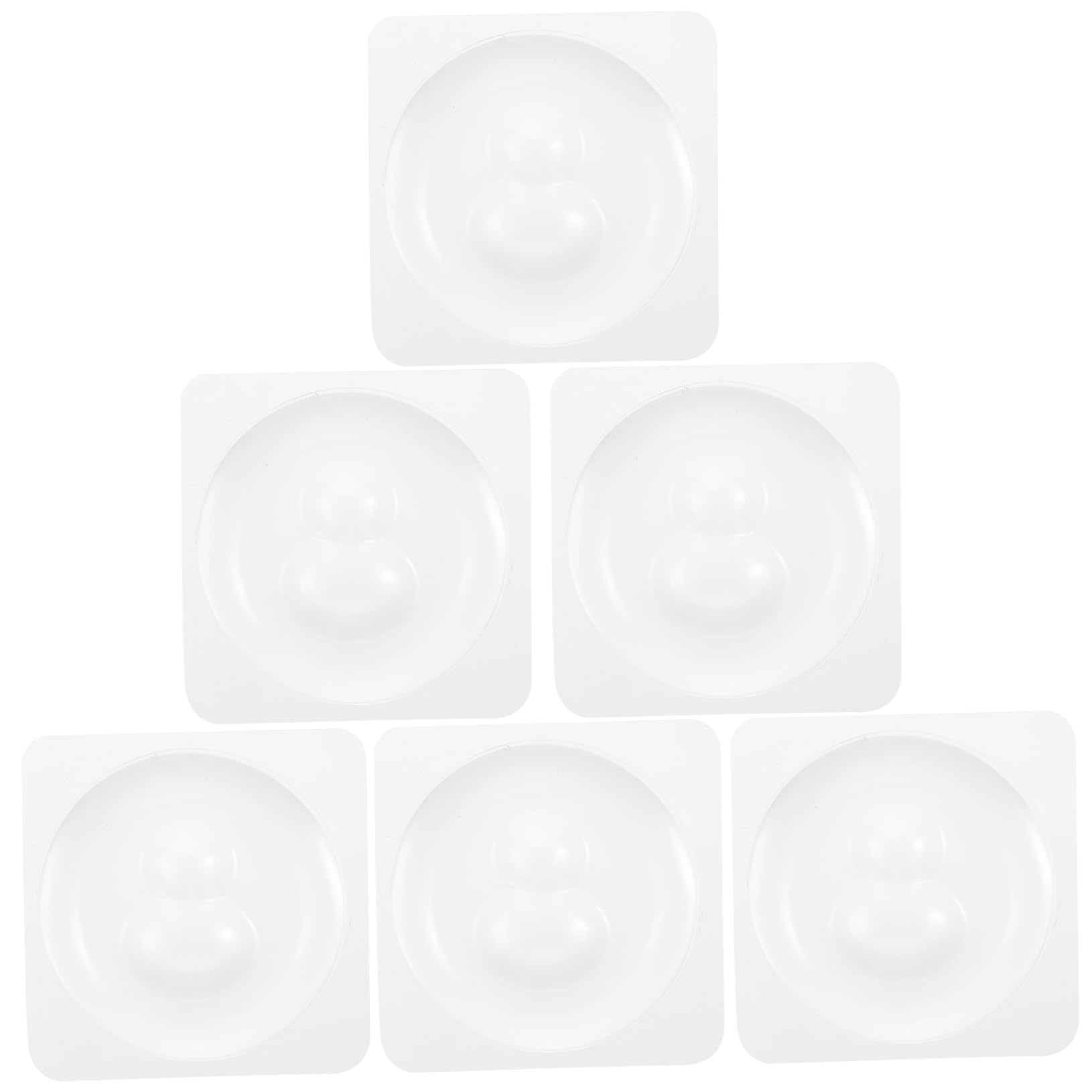 HAPINARY 1 Satz 6st Silikon Schall Dämpfende Fuß Matte Schrankpolster Kein Bohrer Türstopper Selbstklebende Türstoßstange Türwandschutz Schalldämpfende Pads Türpuffer Kieselgel Transparent von HAPINARY