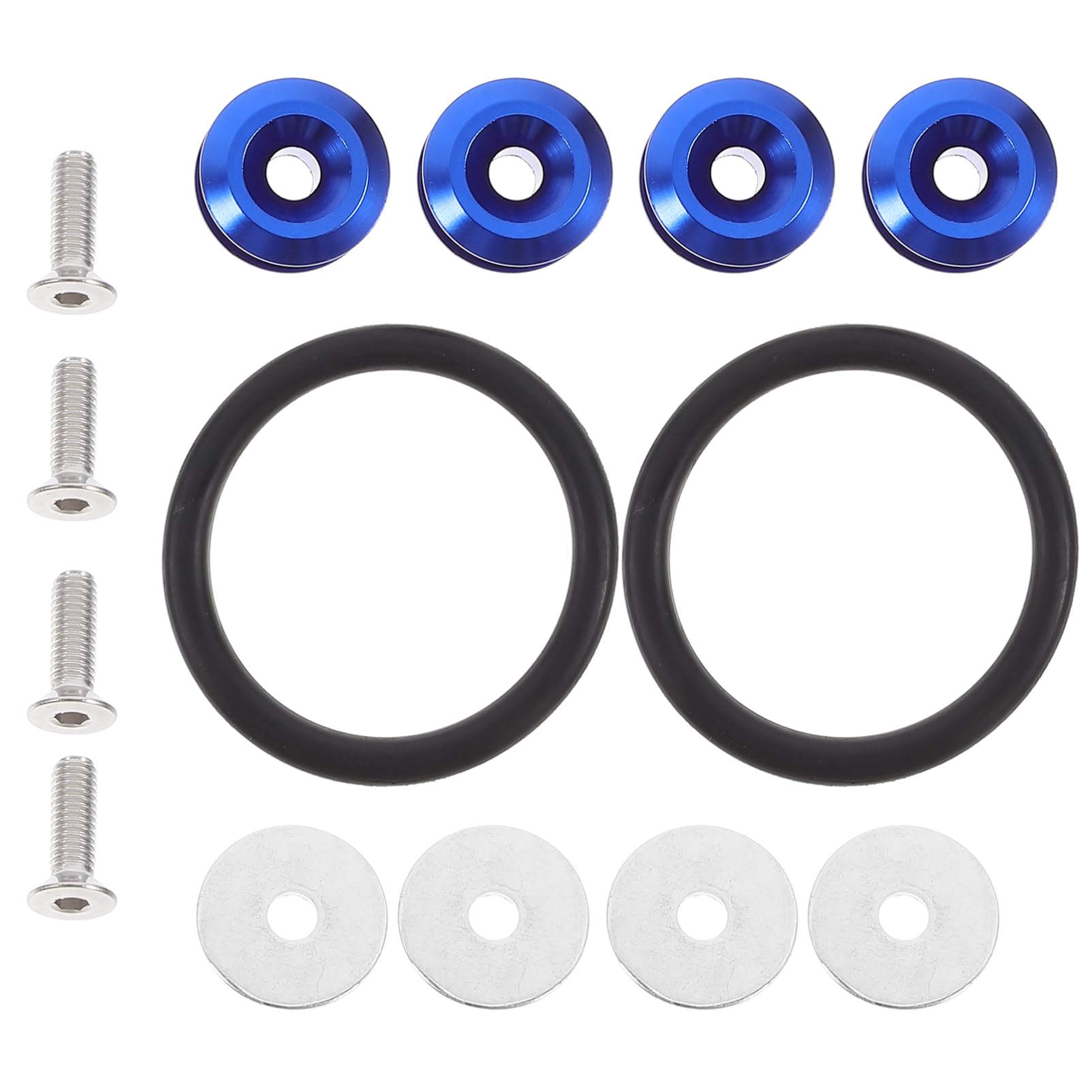 HAPINARY 1 Set Quick Release Bumper Fasteners Dichtungsring Kit Für Auto Modifikation Doppelter Dichtungsring Für Front Und Heckstoßstangen Langlebige Befestigungselemente von HAPINARY