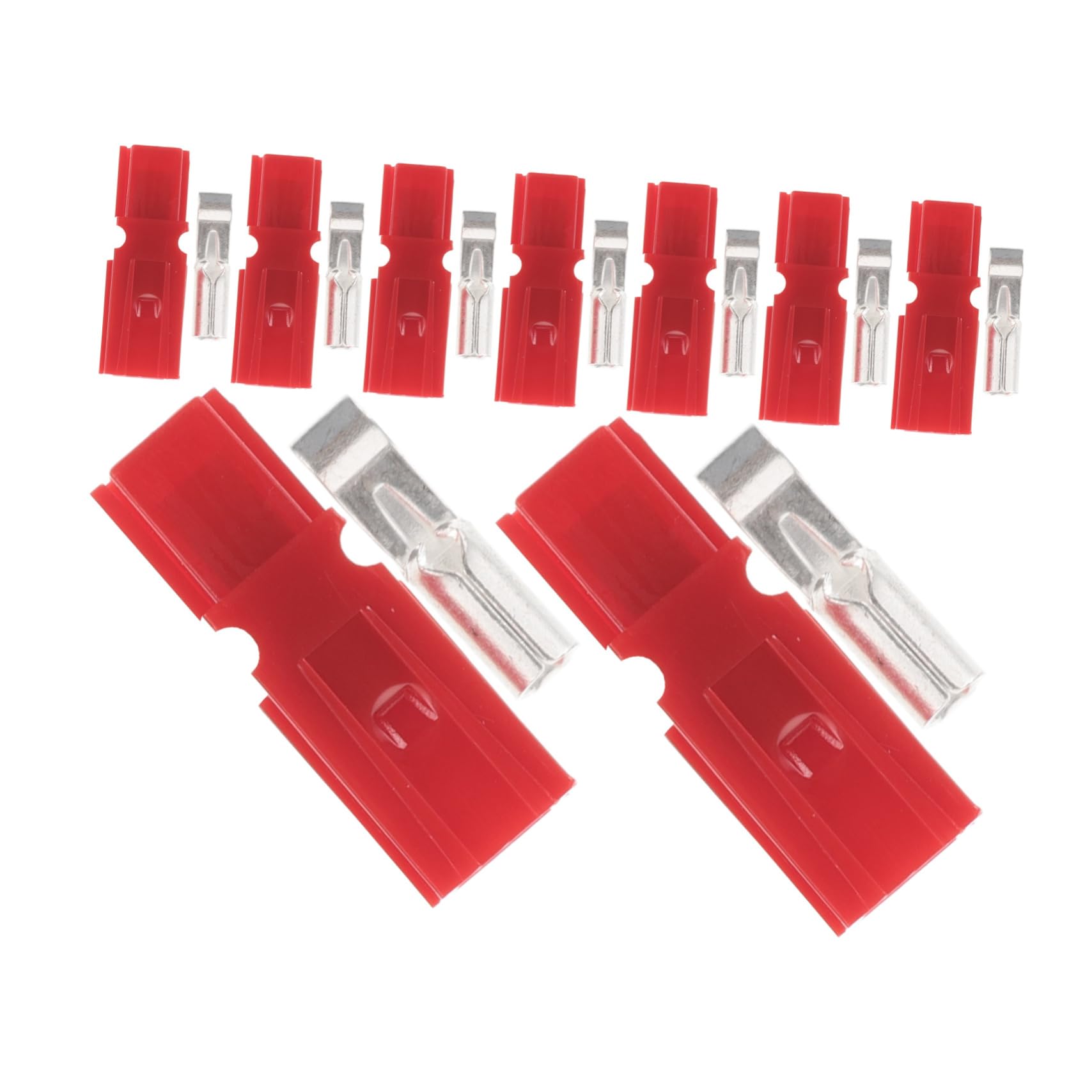 HAPINARY 10 Sätze Stecker Stecker Auto Gadgets Golfwagen Stromstecker Gabelstapler Ersatzstecker Modular Stromstecker Gehäuse Gabelstaplerstecker Golfwagen Stecker Kunststoff Rot von HAPINARY