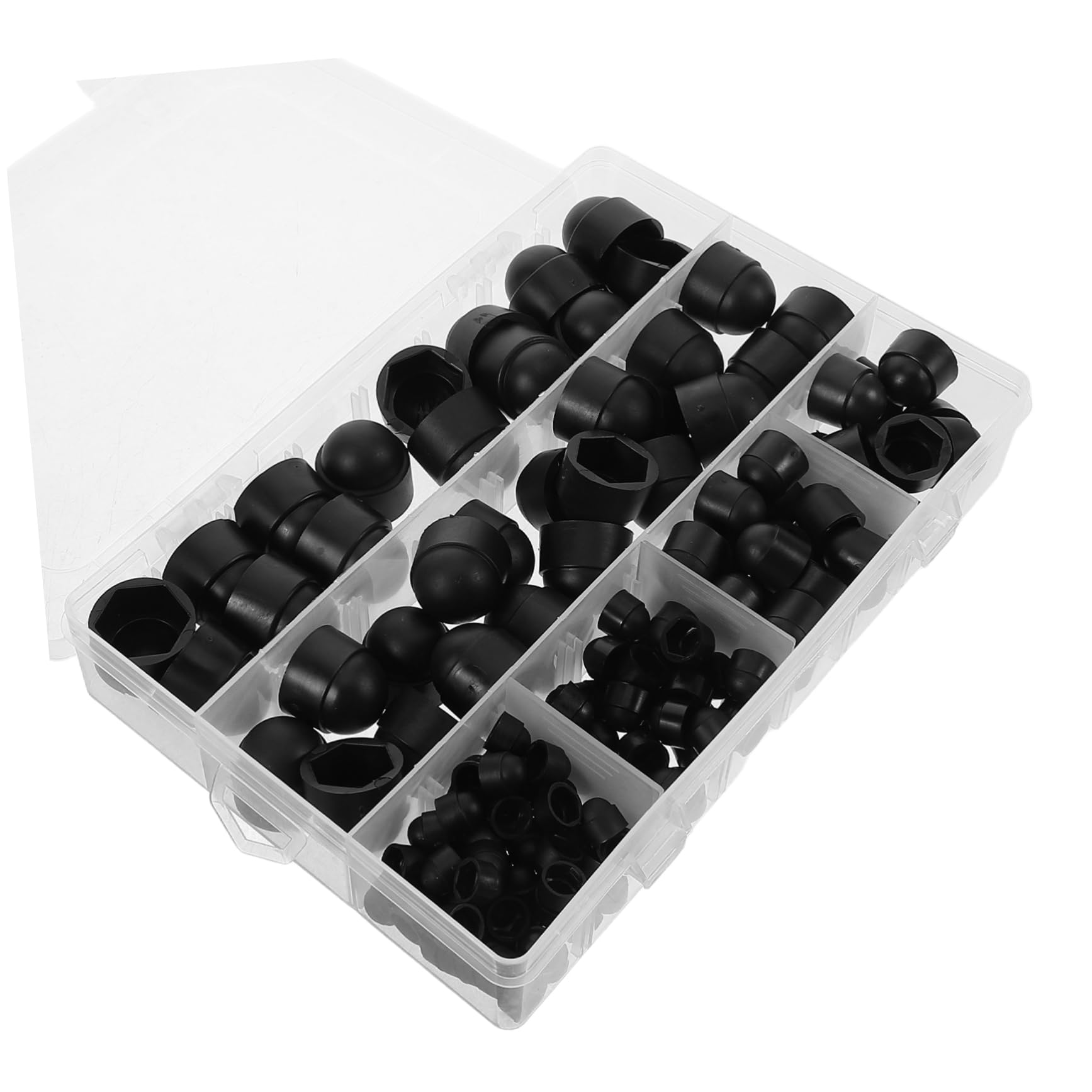 HAPINARY 145-teiliges Set Mutternabdeckungssatz Schwarze Radmuttern Schraubenabdeckung Abdeckungen Für Bolzenkappen Schraubkappenabdeckungen Sechskant-eichelkappen Hutmuttern Nylon Black von HAPINARY