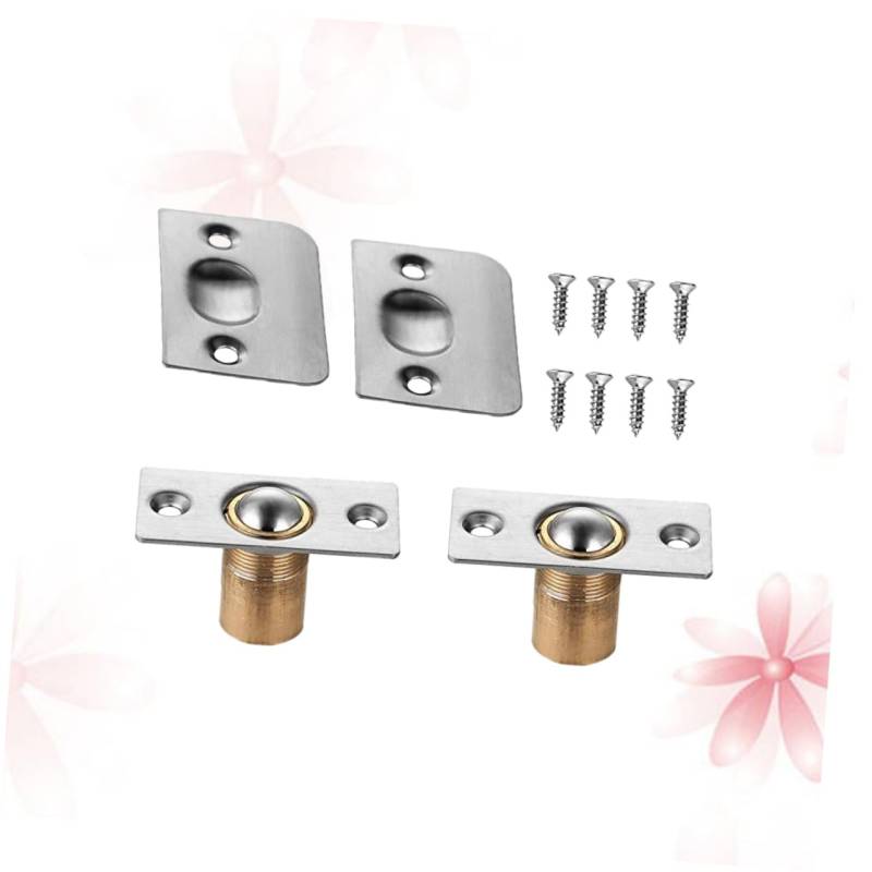 HAPINARY 2er Set Edelstahl Türstopper Mit Verstellbarem Kugelfang Langlebige Türbeschläge Für Und Metalltüren Satinierte Oberfläche Ideal Für Schränke Und Türen von HAPINARY