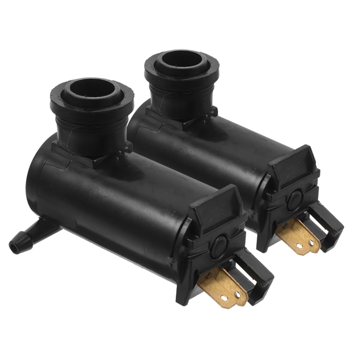 HAPINARY 2st Wasserstrahlmotor Ersatzmotor Waschflüssigkeitsbehälter Auto-wischer-waschpumpe Autowischermotor Wischerflüssigkeitspumpe Auto-flaschenwascher Waschbehälter Plastik Black von HAPINARY