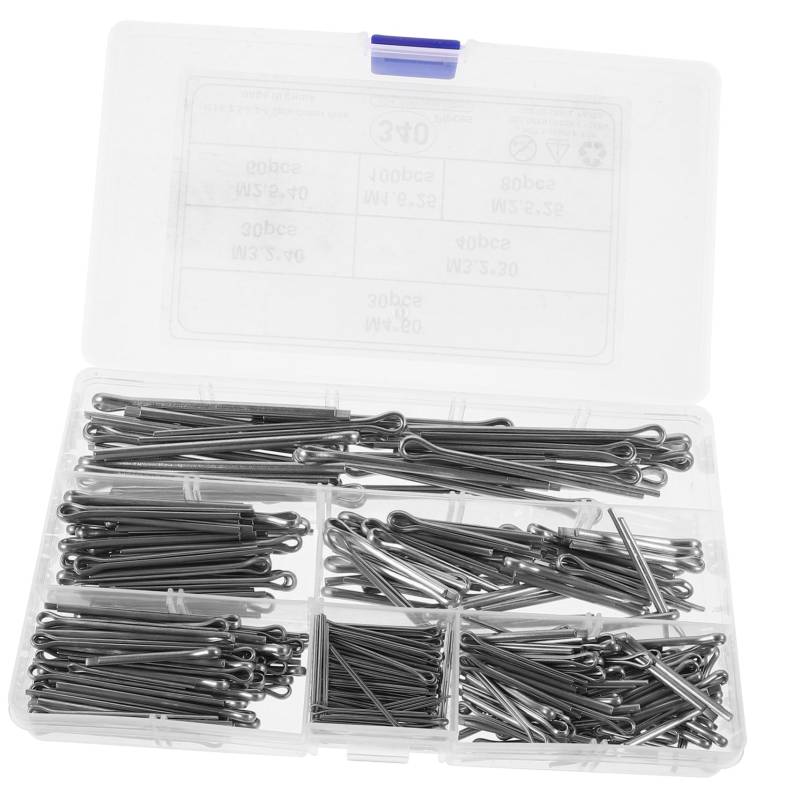 HAPINARY 340 Teiliges Edelstahl Öffnungs Pin Set Cotter Pin Sortiment Für Mechaniker Und RV Besitzer Robuste Split Pins Für Vielseitige Anwendungen von HAPINARY