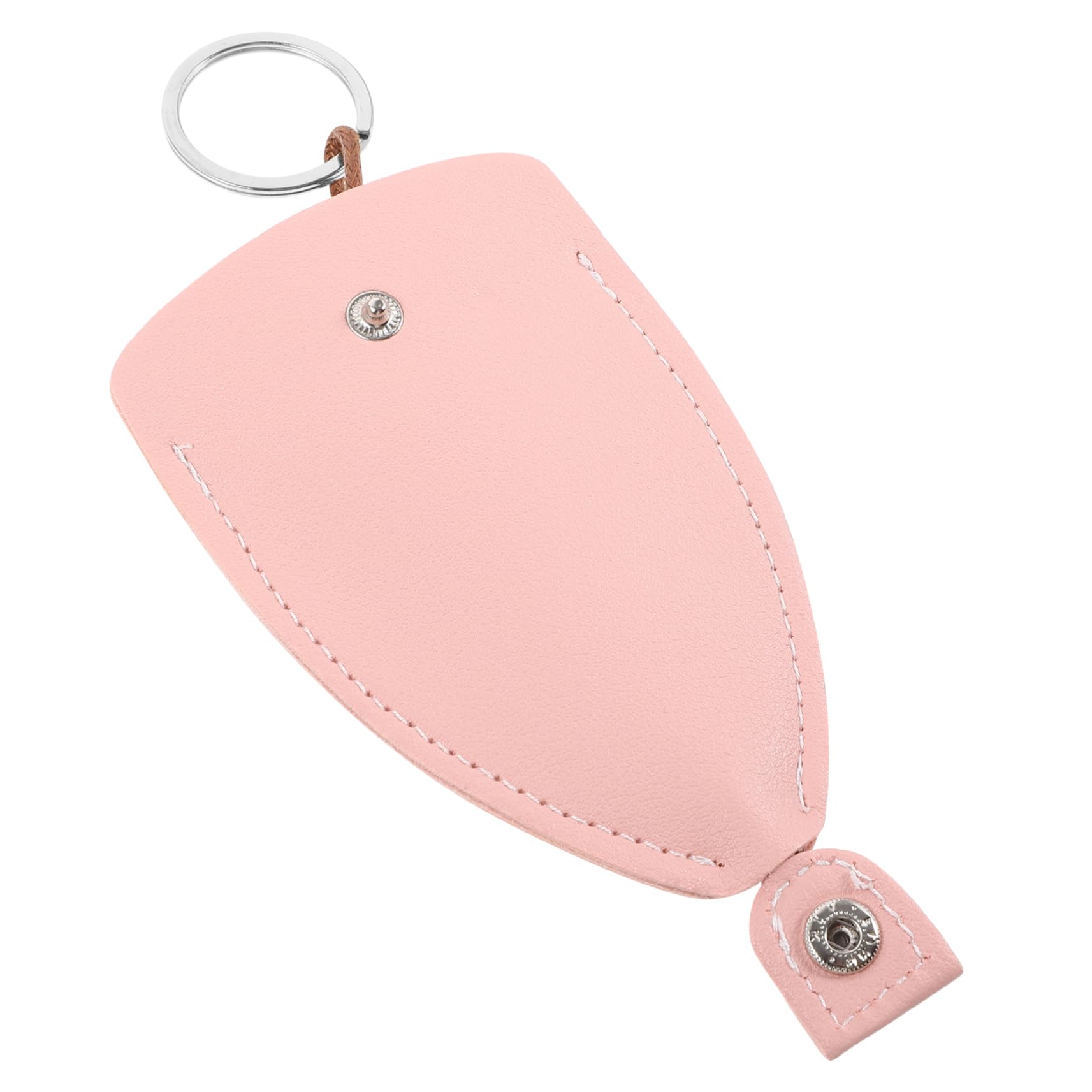 HAPINARY Ausziehbares Schlüsseletui Auto Sperren Versteck Schlüsselanhänger Taschen Karte Netz Smartes Schlüsseletui Karabiner Handtasche Sitz Schlüsselband Kette Aufhänger Ring Rosa Pu von HAPINARY