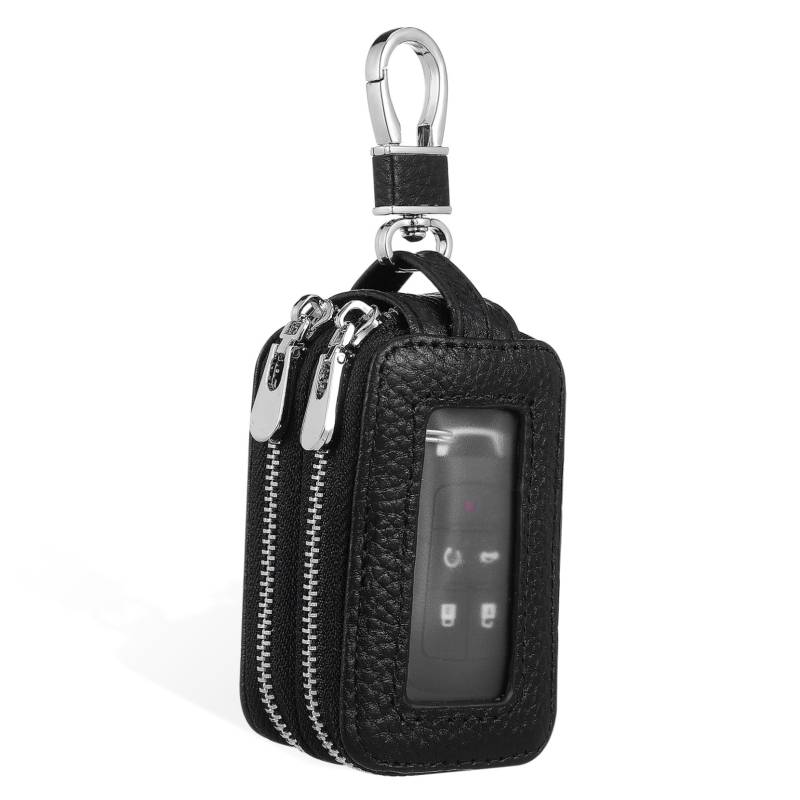 HAPINARY Doppelschichtiger Autoschlüssel Organizer Schlüssel Tasche Für Autoschlüssel Mit Reißverschluss Robuster Schlüssel Etui Für Auto Schlüssel Praktische Aufbewahrung von HAPINARY