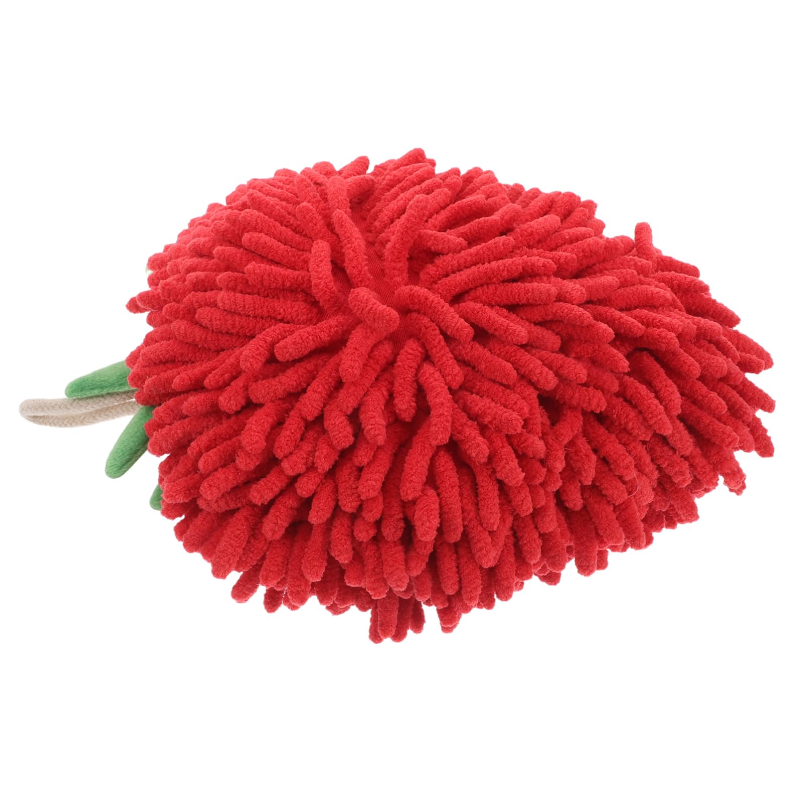 HAPINARY Handtuch Handtücher Badezimmer Fuzzy-ball-hand Puffball-handtücher Puff Handtücher Turnbeutel Flauschige Handtücher Weihnachtliche Fruchtdekoration Händetrocknungspuff Rot Chenille von HAPINARY