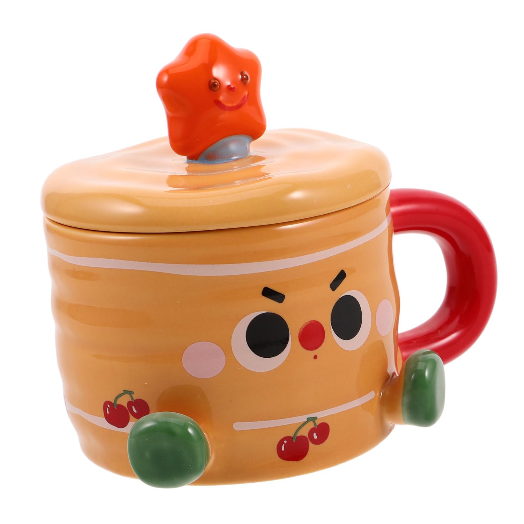 HAPINARY Keramikbecher Trinkbecher Aus Keramik Frühstückstasse Aus Keramik Milchteebecher Trinkbecher Für Wasser Kawaii Tassen Teetasse Aus Keramik Latte-Becher Aus Keramik Weißes Porzellan von HAPINARY