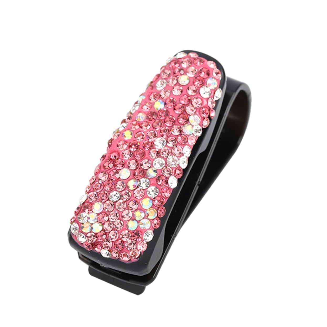 HAPINARY Rhinestone Diamant Auto Sonnenblende Brillenclip Multifunktionale Aufbewahrung Für Sonnenbrillen Karten Und Quittungen Pink Mischfarben Eleganter Auto Organizer Und Halter Für von HAPINARY