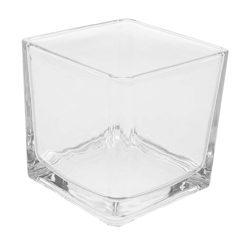 HAPINARY Transparente Blumenvase Aus Glas Quadratische Form Hydrokultur Pflanzgefäß Tischdekoration Für Hochzeiten Und Moderne Heimdekoration Klare Und Elegante Blumenvase von HAPINARY