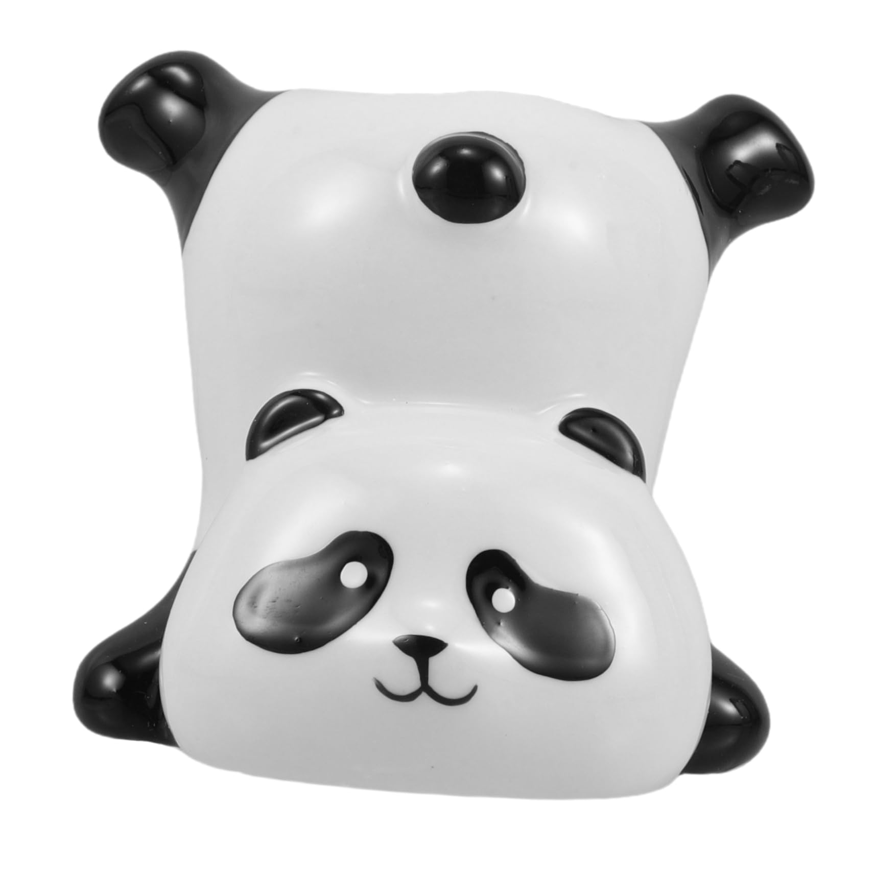 HAPINARY Zahnbürstenhalter zahnpastahalter Zahnputzbecher regalhalterung Panda Desktop-Zahnbürstenbecher Trockenblumenbecherhalter süßer Bürstenhalter Zahnreinigungsbürstenhalter Keramik von HAPINARY