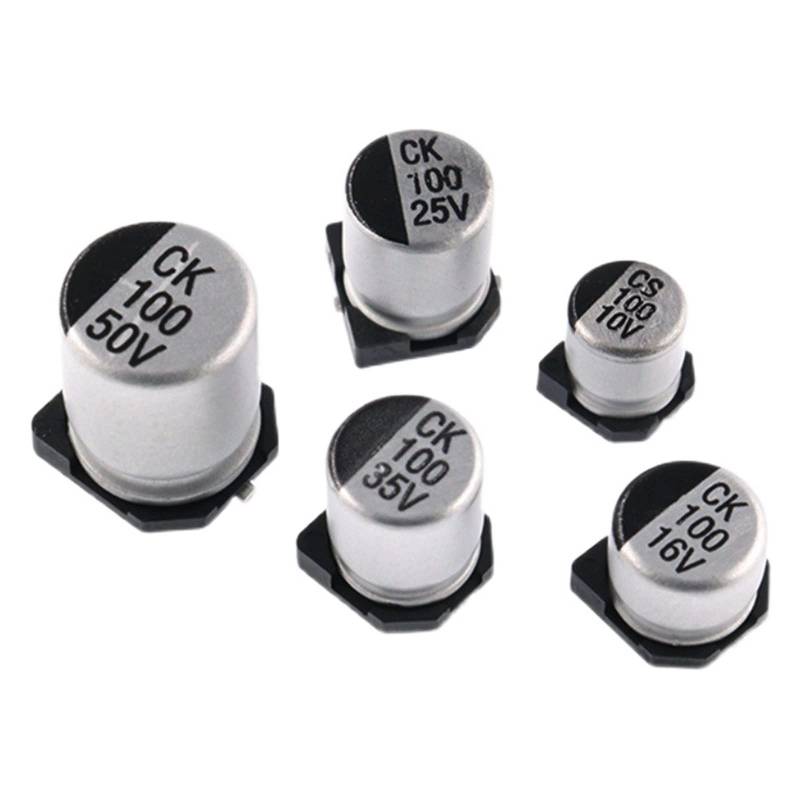 20 Stück SMD-Elektrolytkondensatoren Aluminium 6,3 V 10 V 16 V 25 V 35 V 50 V 1 UF 2,2 UF 4,7 UF 10 UF 47 UF 100 UF 220 UF 330 UF 470 UF 680 UF(10V 220UF) von HAPRSLIKG