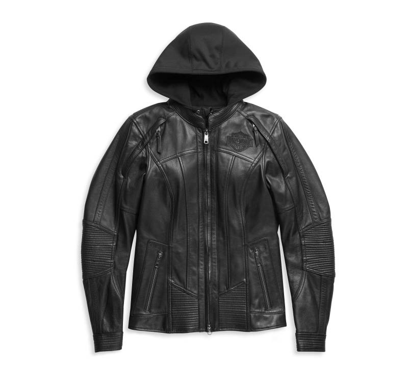 HARLEY-DAVIDSON Auroral II 3-in-1 Damen Leder Jacke, S von HARLEY-DAVIDSON