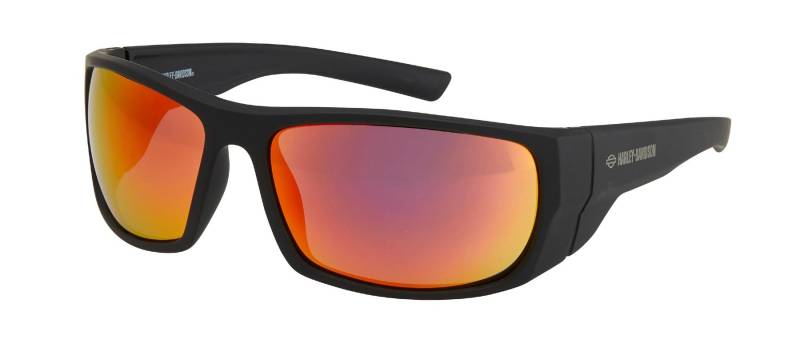 HARLEY-DAVIDSON Marcolin Winborn HZ0012-02C Smoke Red Mirror Motorrad Brille von HARLEY-DAVIDSON