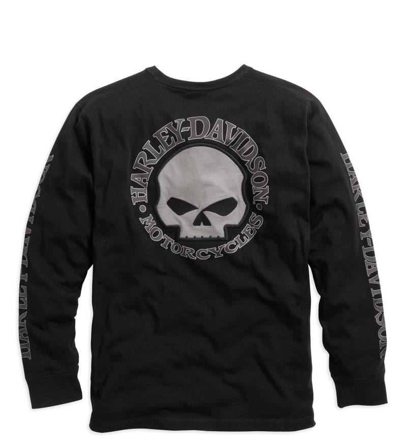 Harley-Davidson Men's Skull Black Long Sleeve Tee, 4XL von HARLEY-DAVIDSON