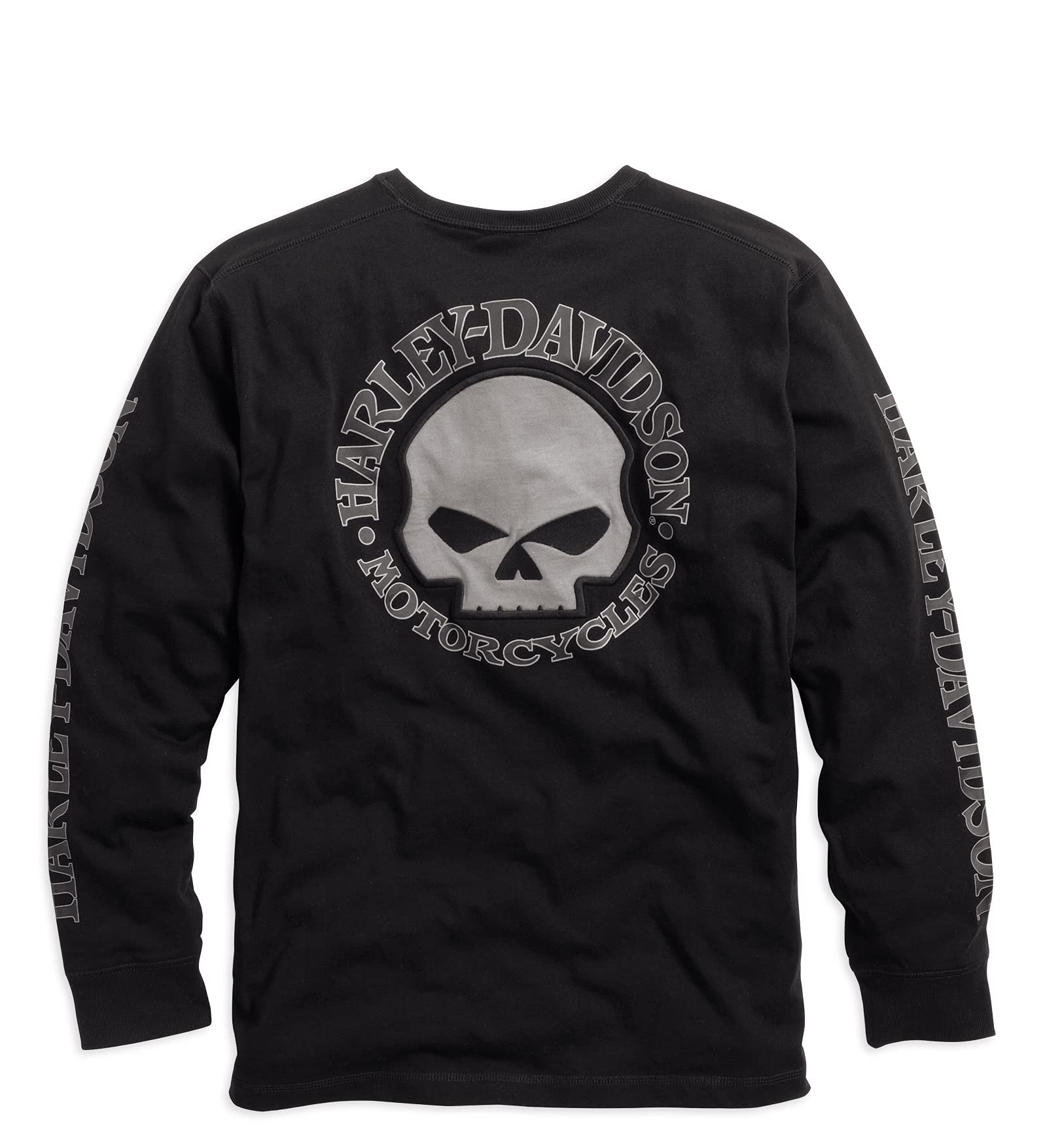 Harley-Davidson Men's Skull Black Long Sleeve Tee, 5XL von HARLEY-DAVIDSON