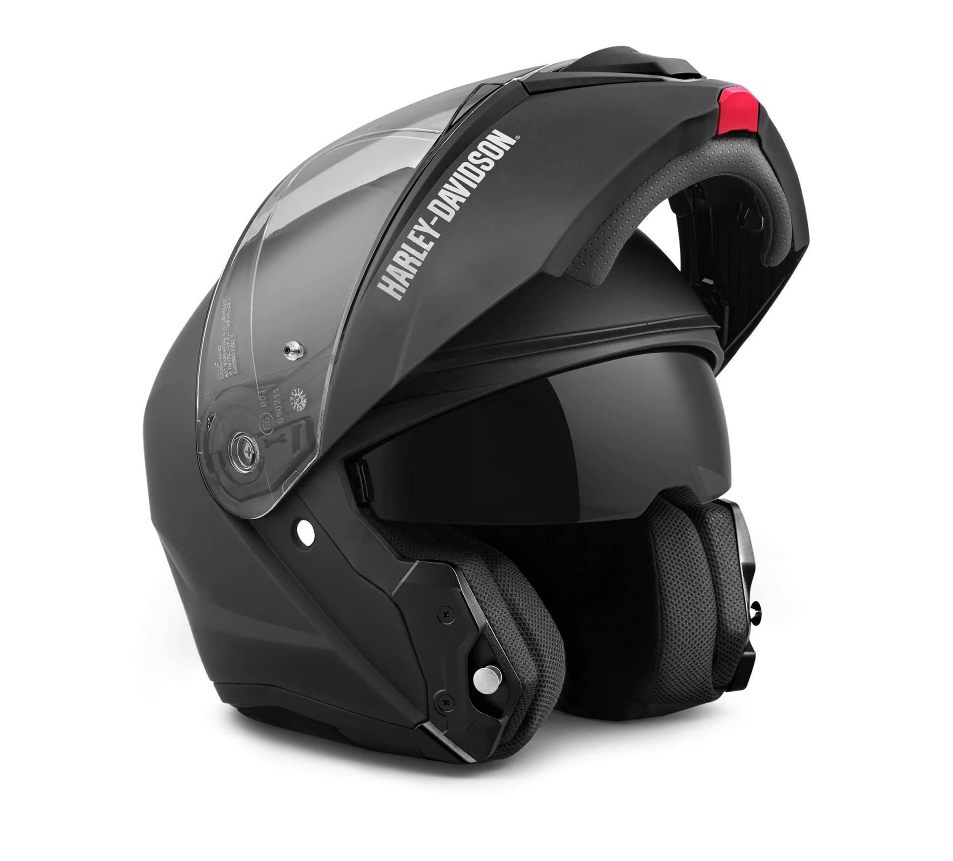 HARLEY-DAVIDSON Modular-Helm Capstone H31 Motorrad-Helm Biker Schutzhelm Helm mit Anti-Beschlag-Scheibe, ECE geprüft, Schwarz Matt, L von HARLEY-DAVIDSON