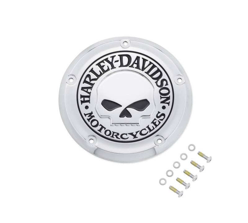 HARLEY-DAVIDSON Motorrad Willie G Skull Derby Deckel Cover Abdeckung Kupplungsdeckel Schutz Totenkopf, 4 (25700958) von HARLEY-DAVIDSON