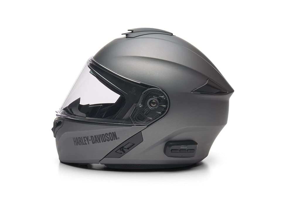 HARLEY-DAVIDSON Outrush R-Modular Modularhelm - Motorradhelm Sena Bluetooth mit abnehmbarem Sonneblende Visier FM Radio, L von Harley-Davidson