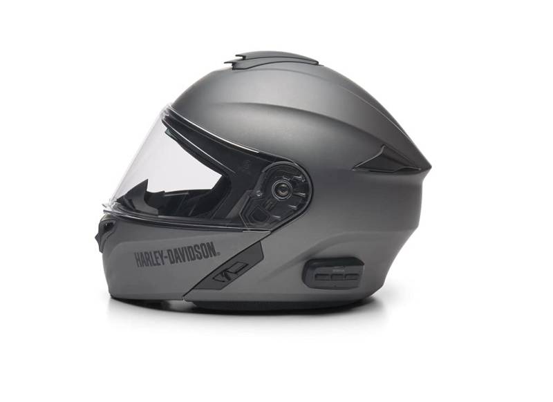 HARLEY-DAVIDSON Outrush R-Modular Modularhelm - Motorradhelm Sena Bluetooth mit abnehmbarem Sonneblende Visier FM Radio, XL von HARLEY-DAVIDSON