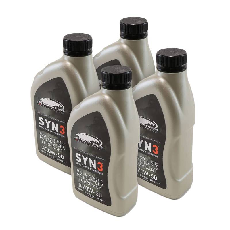 HARLEY-DAVIDSON Screamin Eagle Syn3 Full Synthetic (4 L) Motoröl SAE 20W-50 von HARLEY-DAVIDSON