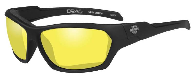 HARLEY-DAVIDSON Wiley X Drag Yellow Motorrad Brille von HARLEY-DAVIDSON