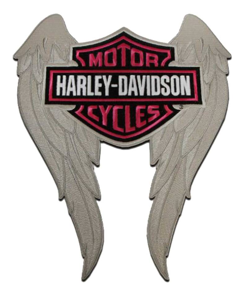 Harley-Davidson 9 in. Embroidered Winged Bar & Shield Logo Emblem Sew-On Patch von HARLEY-DAVIDSON