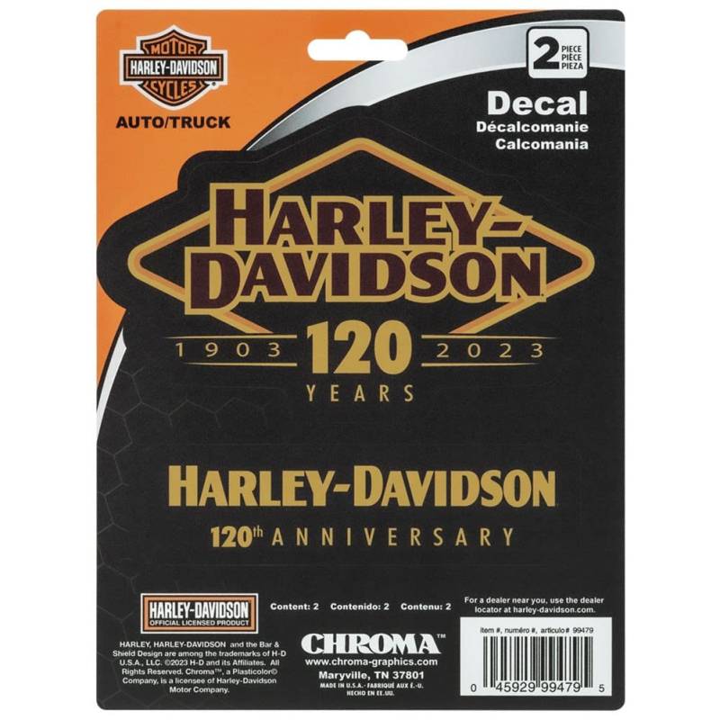 Harley Davidson Aufkleberset 120 Jahre Logo von HARLEY-DAVIDSON