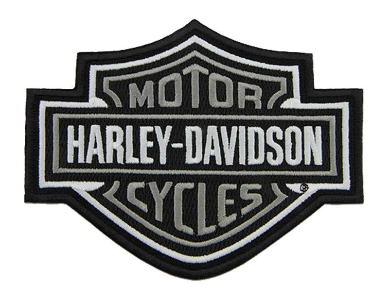 Harley-Davidson Aufnäher 5.6″ Bar & Shield B&W Patch von HARLEY-DAVIDSON