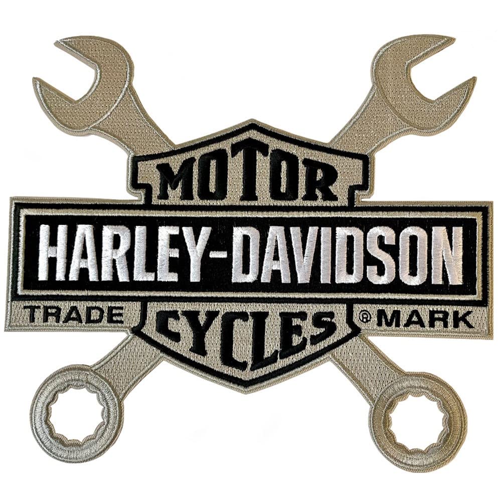 Harley Davidson Aufnäher Bar&Shield with wrenches groß von HARLEY-DAVIDSON