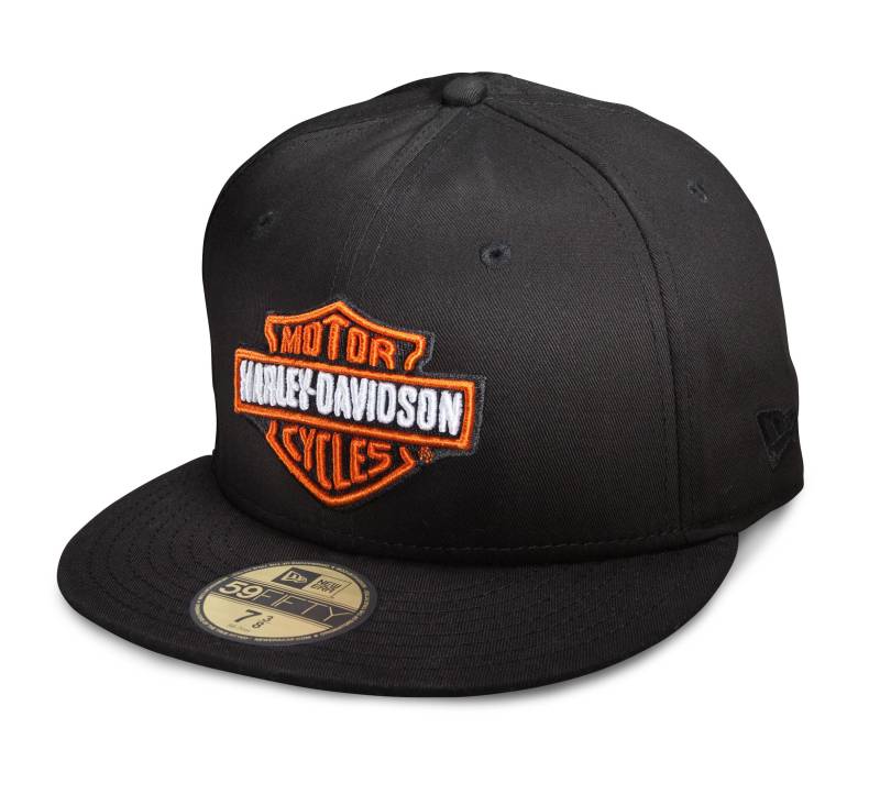 Harley-Davidson Cap Bar & Shield Schwarz/Orange, L von HARLEY-DAVIDSON