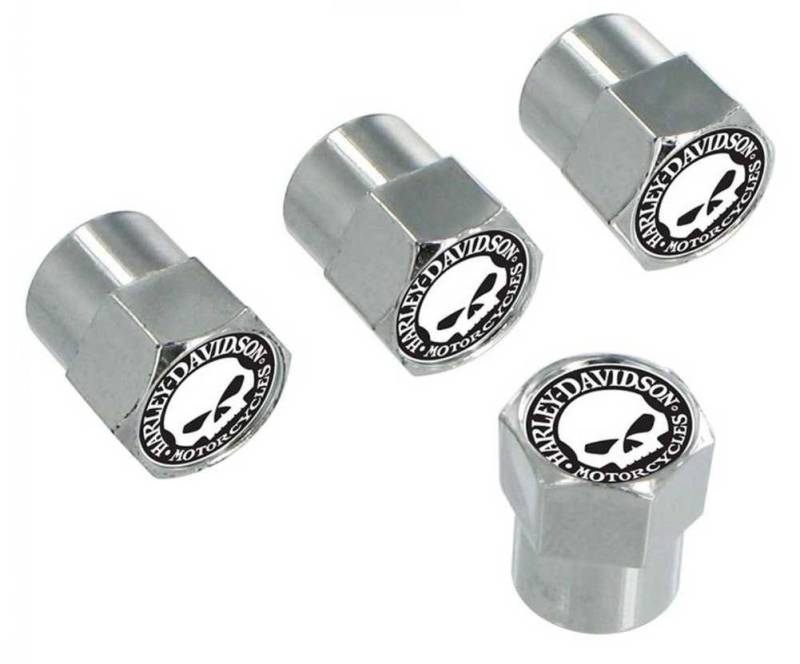 Harley-Davidson Chrome Valve Cap Covers With Willy G Skull von HARLEY-DAVIDSON