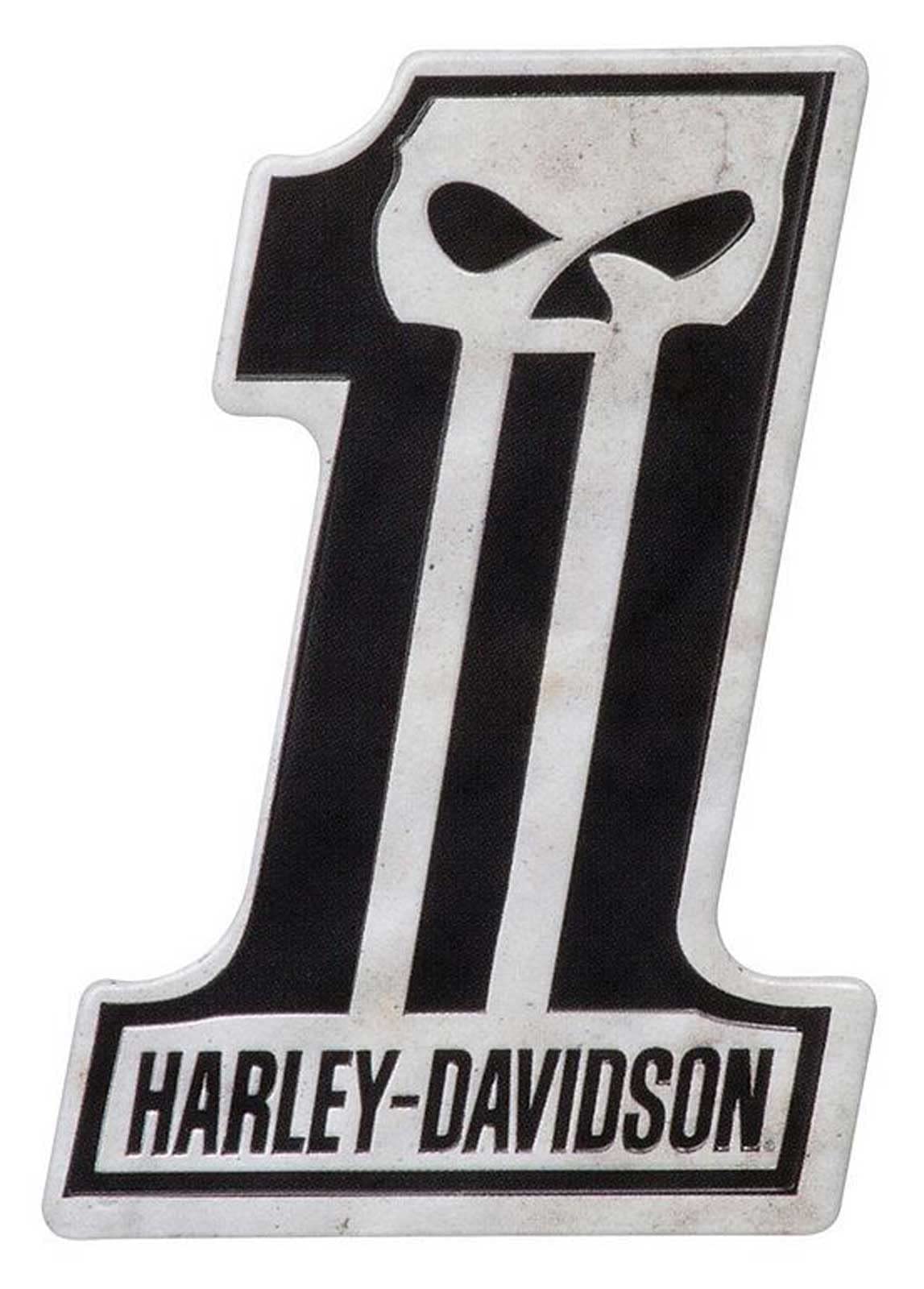 Harley-Davidson Custom Shaped #1 Skull Logo Tin Magnet, 2.2 x 3.2 inches von HARLEY-DAVIDSON