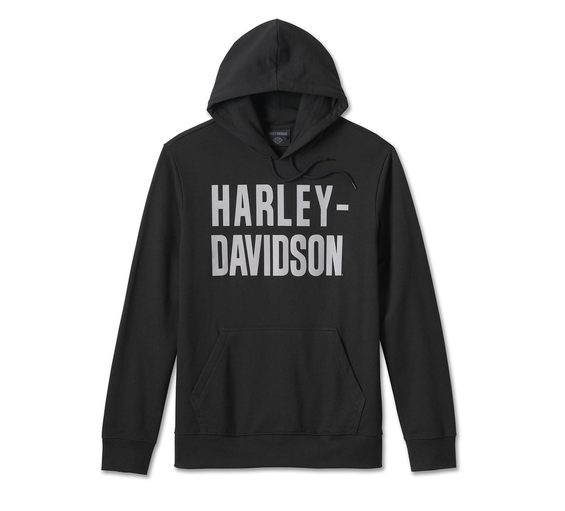 Harley-Davidson Foundation Hoodie Harley Black Herren Sweatshirt, L von HARLEY-DAVIDSON