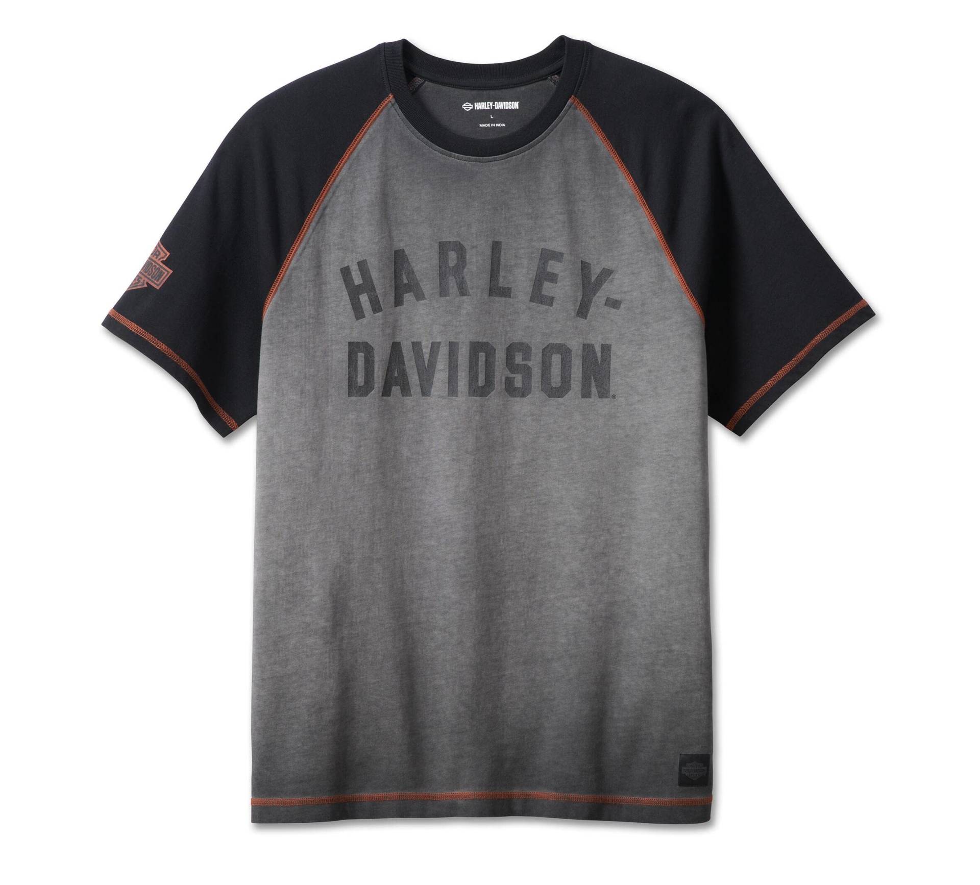 Harley-Davidson Iron Bond Raglan Herren T-Shirt, L von HARLEY-DAVIDSON