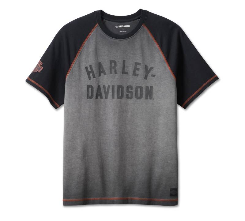 Harley-Davidson Iron Bond Raglan Herren T-Shirt, M von HARLEY-DAVIDSON