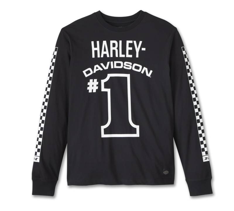 Harley-Davidson Langarmshirt #1 Finish Line, XXL von HARLEY-DAVIDSON