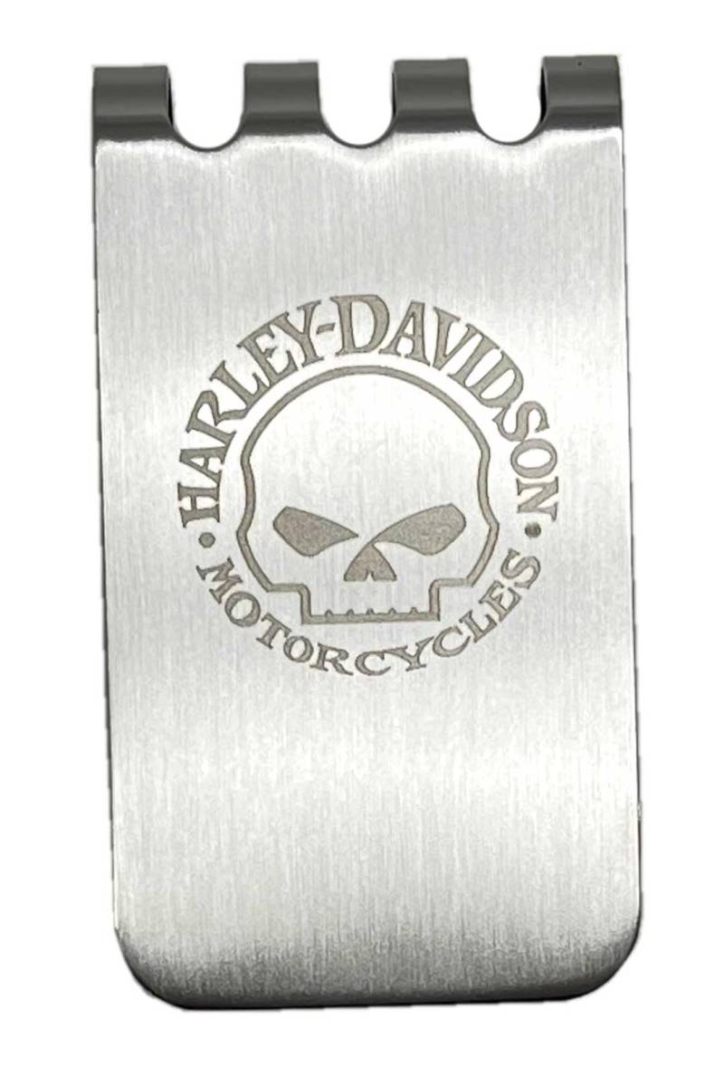 Harley-Davidson Mundi Willie G. Metal Money Clip Brushed Nickel Geldclip mit Flaschenöffner von HARLEY-DAVIDSON